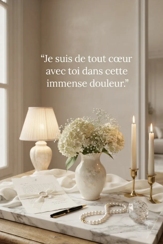 Je suis de tout cœur avec toi dans cette immense douleur.