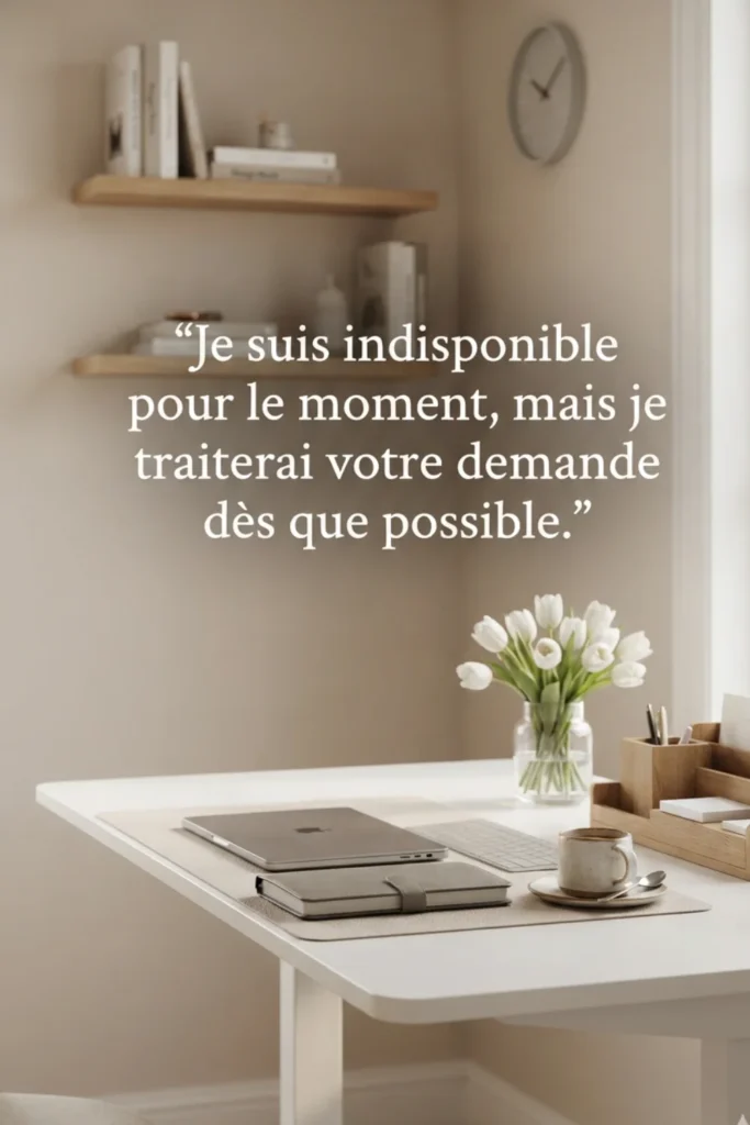 Merci pour votre message. Je suis actuellement absent et je vous répondrai dès mon retour.