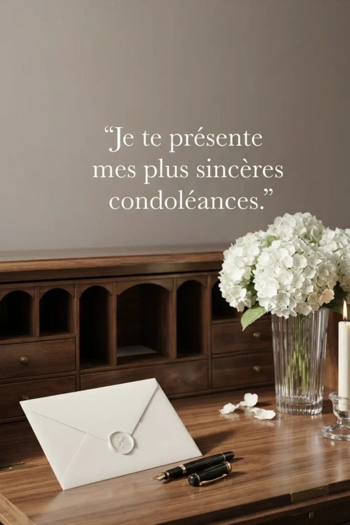 Je te présente mes plus sincères condoléances.