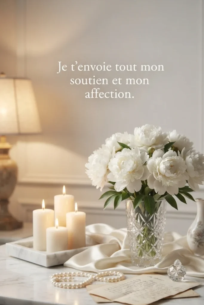 Je t’envoie tout mon soutien et mon affection.
