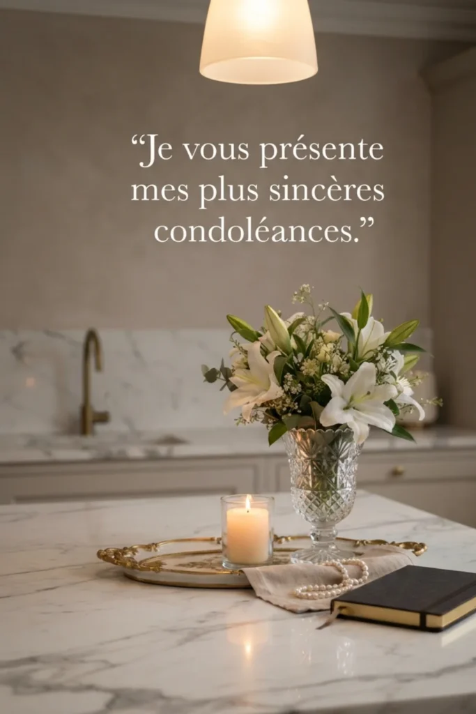 Je vous présente mes plus sincères condoléances.