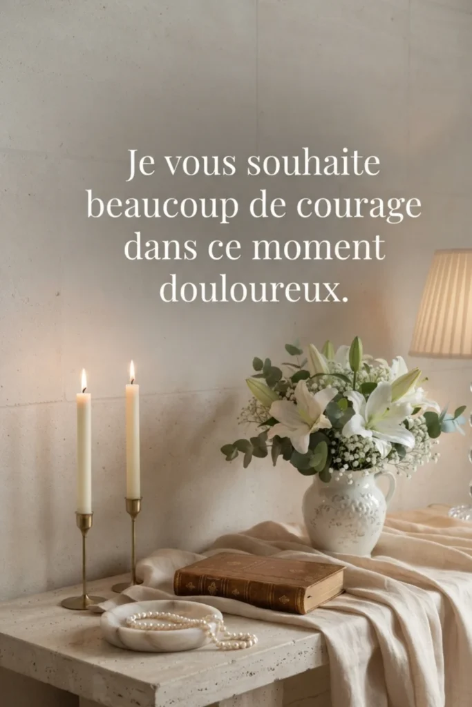 Je vous souhaite beaucoup de courage dans ce moment douloureux.