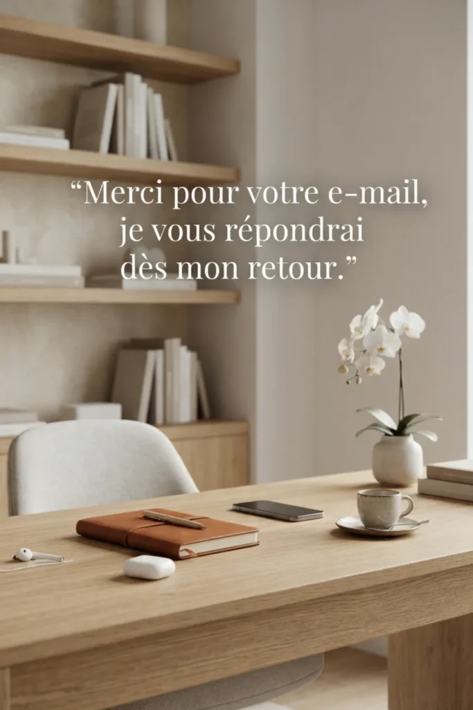 Merci pour votre e-mail, je vous répondrai dès mon retour.