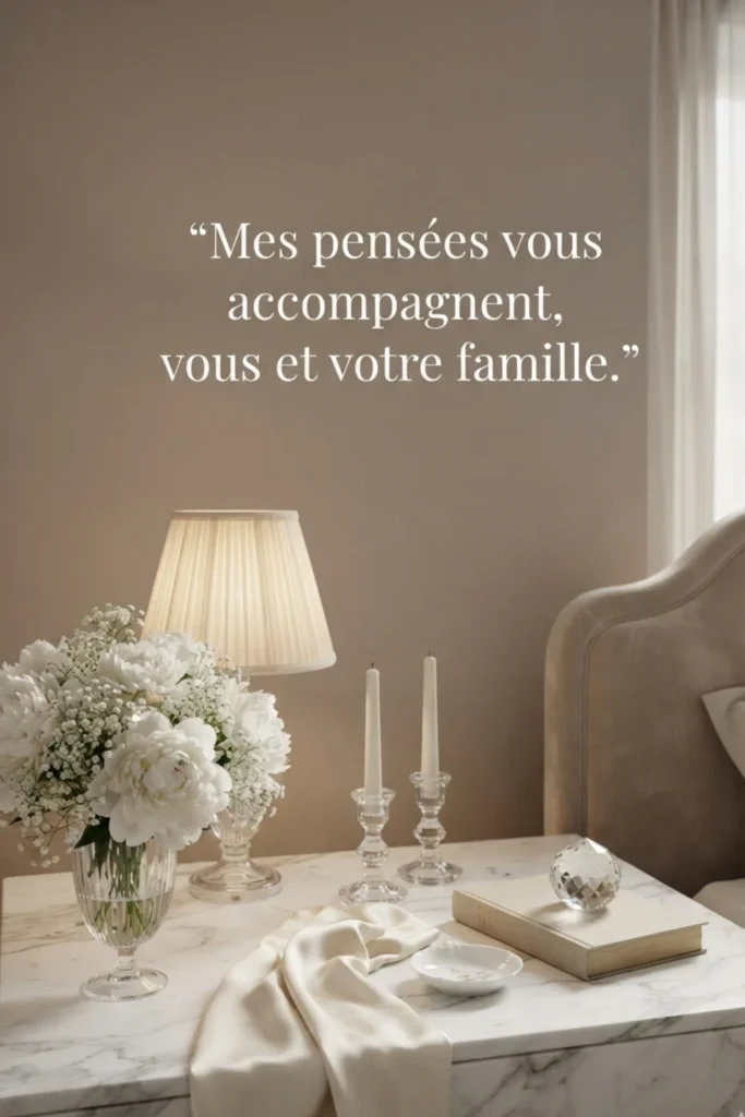 Mes pensées vous accompagnent, vous et votre famille.