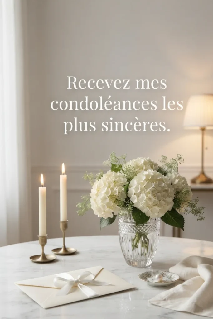 Recevez mes condoléances les plus sincères.