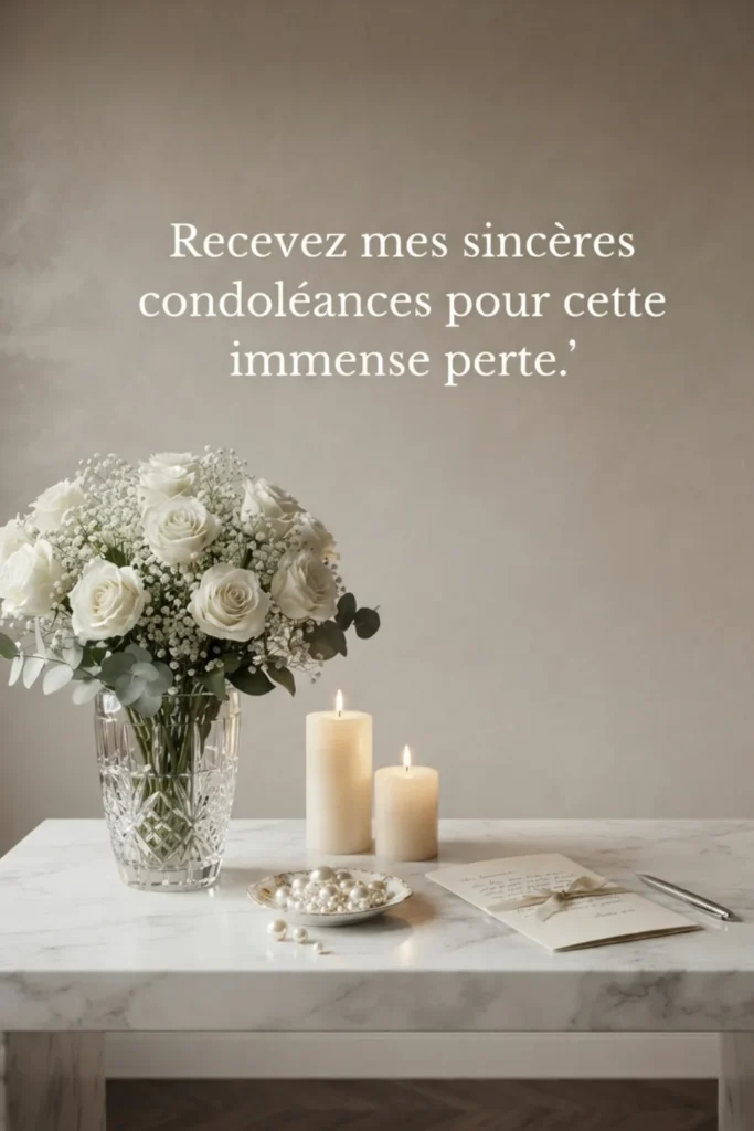 Recevez mes sincères condoléances pour cette immense perte.