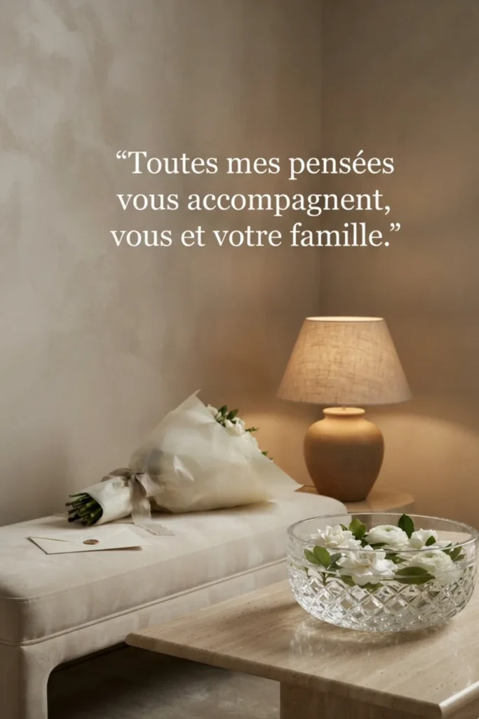 Toutes mes pensées vous accompagnent, vous et votre famille.