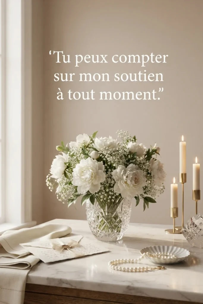 Tu peux compter sur mon soutien à tout moment.